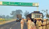 Activists deface Karnataka Bank signboard in Nashik