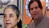 Varun, Maneka out of BJP star campaigners list in UP