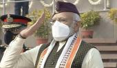 Modi wears Uttarakhand cap, Manipur stole this R-Day