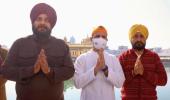 Punjab poll: Rahul, Cong nominees pray at Golden Temple