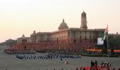 Pix: New tunes, drones mark firsts in Beating Retreat