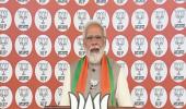 Musclemen, rioters ruled UP once: Modi in online rally