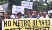 Activists protest against metro car shed at Aarey