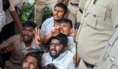 ABVP members lathi-charged at K'taka minister's home