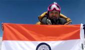 Singing Jana Gana Mana Atop Everest