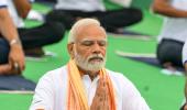 Pix: Narendra Modi does yoga in Mysuru