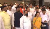 Maharashtra governor walks out of assembly in a huff