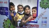 PHOTOS: India begins vaccinating 12-14 age group