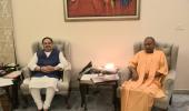 Adityanath meets Nadda ahead of UP govt formation