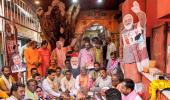 Prayers at temples, bulldozers' 'aarti' for Yogi oath