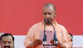 Yogi takes oath as UP CM; Maurya, Pathak his deputies