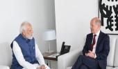 Modi, Scholz hold talks ahead of delegation-level meet