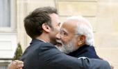 Modi meets French Prez Macron in Paris