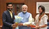 Cricketer Jadeja's wife, Hardik in BJP's Guj poll List