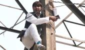 Denied MCD ticket, ex-AAP councillor climbs tower