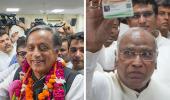 Cong prez poll: Tripathi out, it's Kharge vs Tharoor