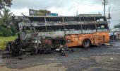 12 killed, 43 injured after bus catches fire in Nashik