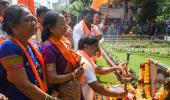 Team Uddhav carries flaming torch to Shivaji Park