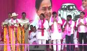 KCR parades MLAs, says BJP offering Rs 100 cr each