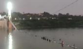 Video: Many fall in river after Morbi bridge collapse