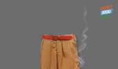 Cong tweets image of khaki shorts on fire, BJP slams