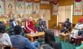 Who Is The Dalai Lama Saluting?