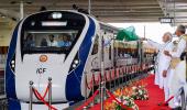 Modi flags off Gandhinagar-Mumbai Vande Bharat train