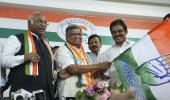 Ex-K'taka CM Shettar joins Cong, gets poll ticket