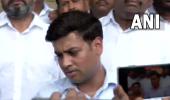 Maha CM's son recites Hanuman Chalisa in Lok Sabha