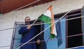 Hum Hindustani hai: Terrorist's brother hoists Tiranga