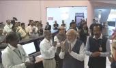 Modi reaches ISRO, meets Chandrayaan-3 scientists