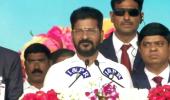 Revanth Reddy sworn in as T'gana CM, Bhatti his deputy