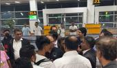 Air India flyers, staff spar over flight delay