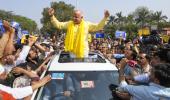 AAP holds roadshow as CBI quizzes Manish Sisodia