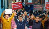 Kashmiri Pandits protest killing, seek relocation