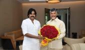 Jana Sena chief Pawan Kalyan meets Chandrababu