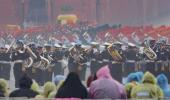 Beating the Retreat held amid downpour in Delhi