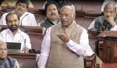 Kharge says his mic was turned off, Oppn walks out