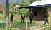 Kuki militant camp burnt after gunfight in Manipur