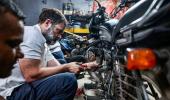 PHOTOS: When Rahul Gandhi turned bike mechanic