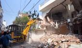 UP bulldozes home of former MP Atiq Ahmed's aide