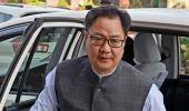 Rijiju moved out of law ministry, given earth sciences