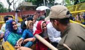 Raj police move protesting Pulwama widows to hospital