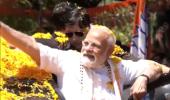 Modi holds mega roadshow in JD-S bastion Mandya