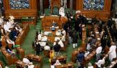 Cong MPs in black clothes hurl papers towards Speaker