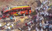 24 killed, over 40 injured as bus falls from bridge in MP