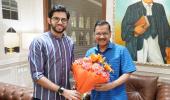 Held conversation on...: Thackeray Jr meets Kejriwal