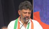 D K Shivakumar is 'not happy' despite Karnataka win