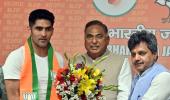 Boxer Vijender Singh dumps Congress, joins BJP