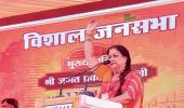 Vasundhara, Gehlot Campaign For Sons